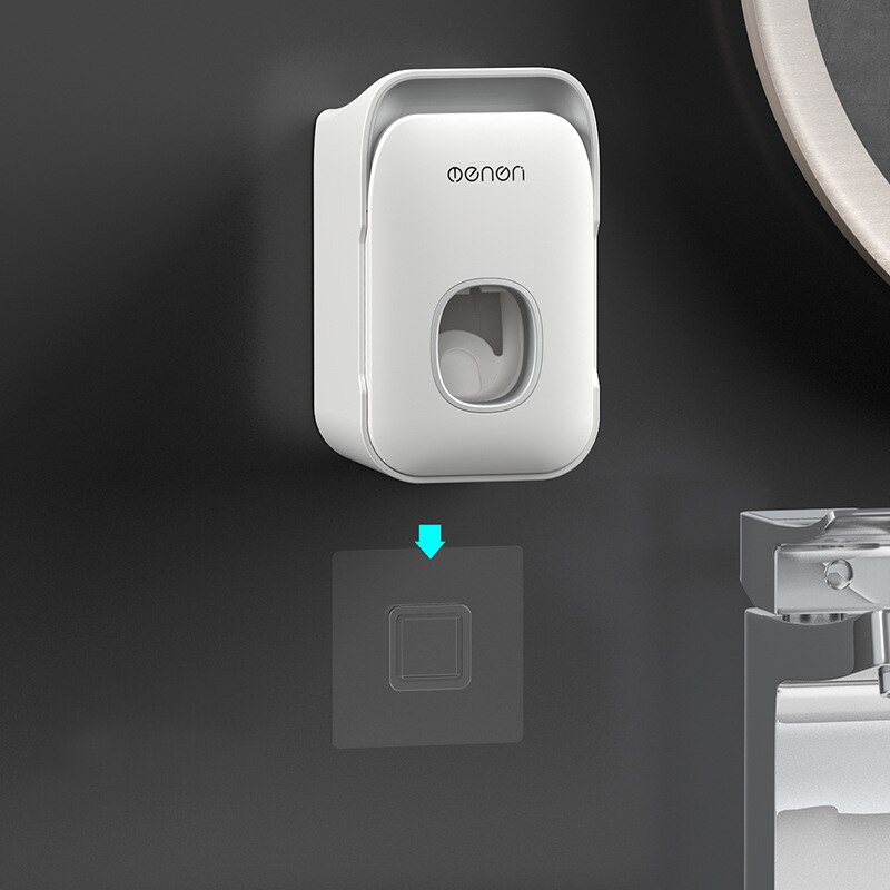 Waterproof Automatic Toothpaste Dispenser Wall Mounted Toothbrush Holder Toothbrush Storage For Toilet Bathroom Accessories Set