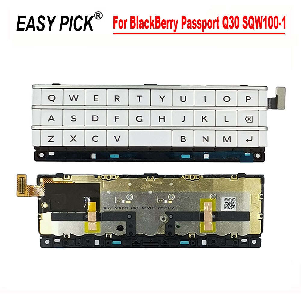 Boutons de clavier de téléphone pour BlackBerry passeport Q30 SQW100-1, pièces de rechange pour menton avant