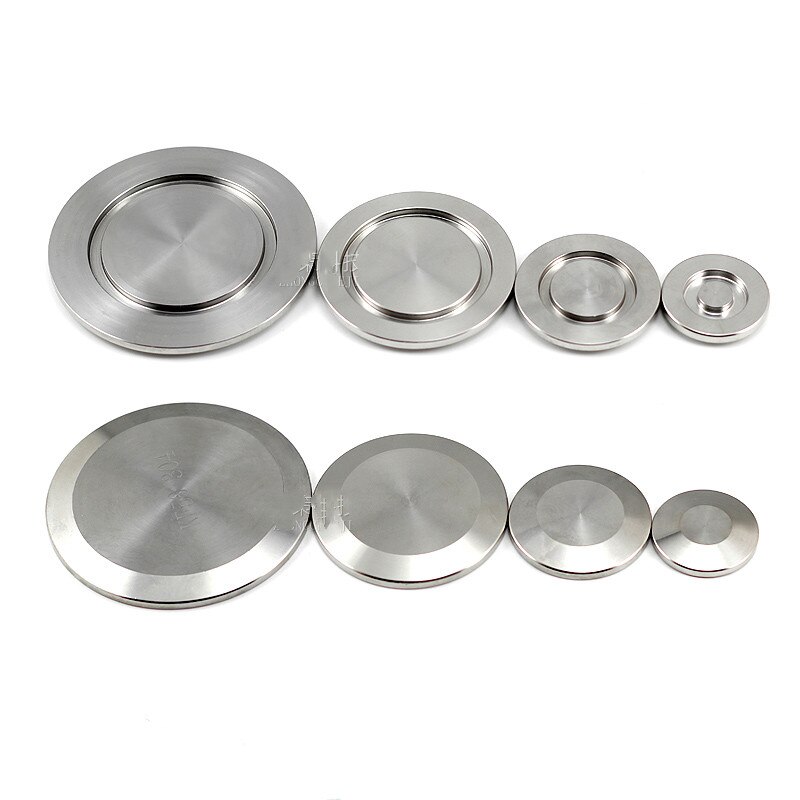 304 Stainless Steel KF Vacuum Flange Blind Plate Blank Blind Flange Solid End Cap Flange Baffle Plate for Vacuum Pipe Tri Clamp
