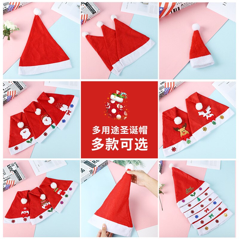 Christmas Cap Christmas Children Adult Hat Santa Claus Snowman Reindeer Cap Party Celebration Hat