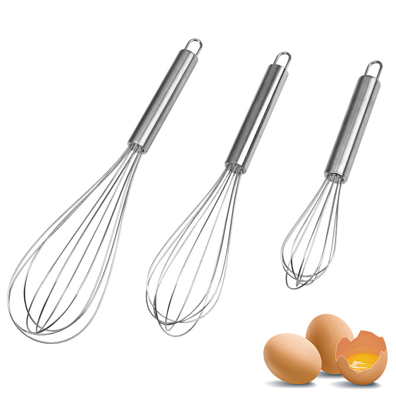Semi Automatic Egg Beater 304 Stainless Steel Egg Whisk Manual Hand Mixer Self Turning Egg Stirrer Kitchen Accessories Egg Tools