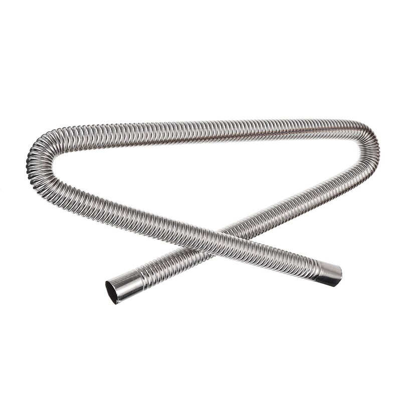 120cm Stainless Steel Exhaust Pipe Car Parking Air Heater Tank Gas Outlet Hose For Parking Air Heater
