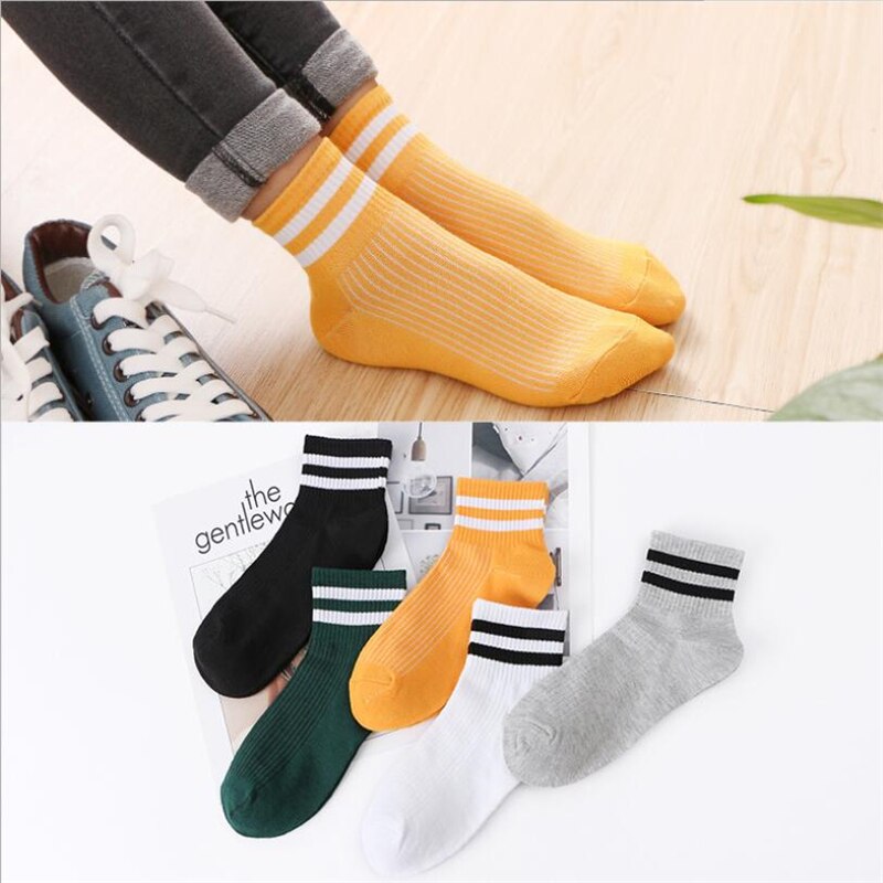 1 par sokker dame sokker tube strømper efterår og vinter åndbare komfortable sports sokker dame sokker sommer tide strømper