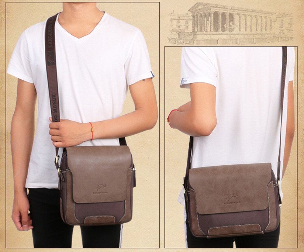 ! Casual Top Lederen Oxford mannen Crossbody Tas Mannen schoudertas Vintage tas Zakelijke tas