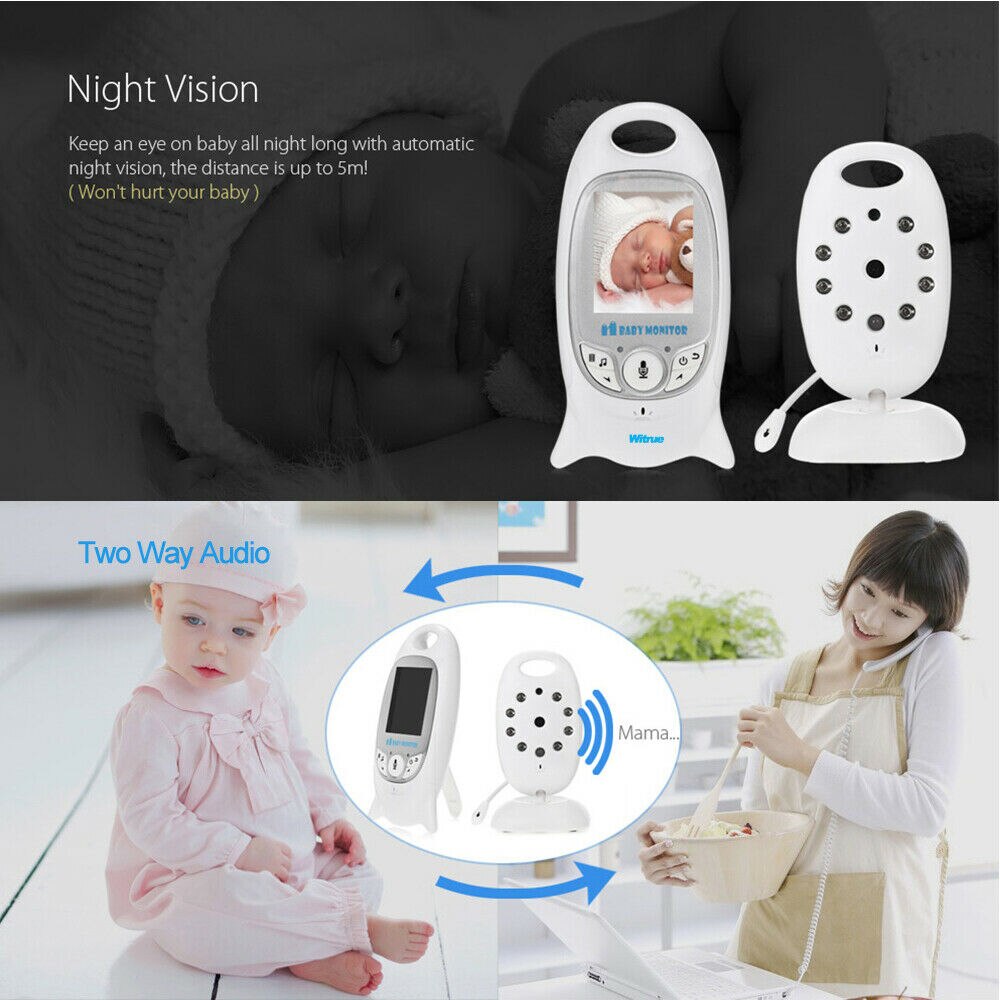 HD Wireless Baby Monitor Motion Detection Voice Intercom Monitoring Radio