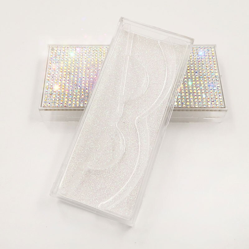 Neue Leere Diamant Lash Box Glitter Nerz Wimpern Fall ohne Wimpern Strass Wimpern Verpackung: G