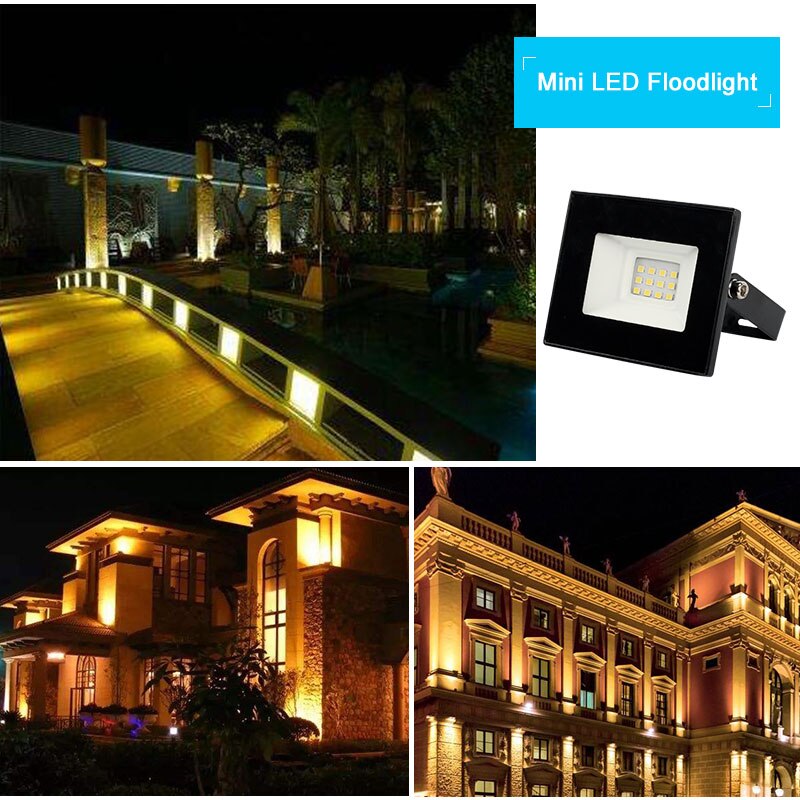 Spotlight 10w 20w 30w 50w 100w 150w 200w led flomlys hagelampe spotlight veggvasker lys dørlys utendørs reflektor