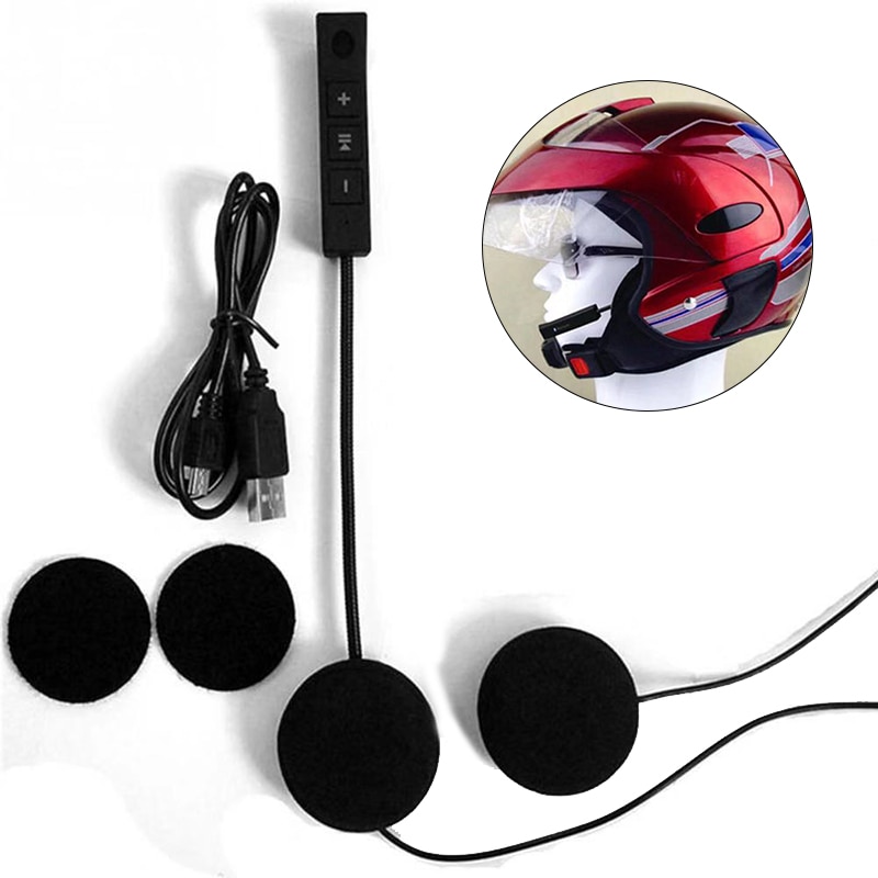 Motorhelm Headset Bluetooth Hoofdtelefoon Bluetooth Intercom Helm Interphone Speaker Headset Hoofdtelefoon Handsfree