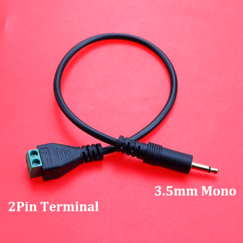 3.5mm Mono Stereo Micro Mini USB 2.0 Type-C Male to 5 Pin Female Bolt Screw Connector with Shield Terminal Plug Adapter Cable: army green