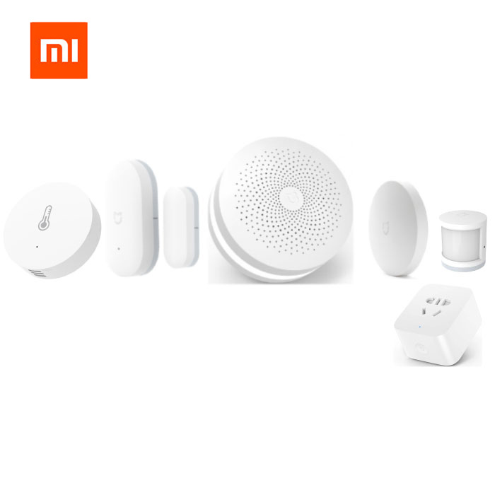 Original Xiaomi Smart Home Kits Gateway Door Window Sensor Human Body Sensor Wireless Switch Humidity Zigbee Socket MI APP