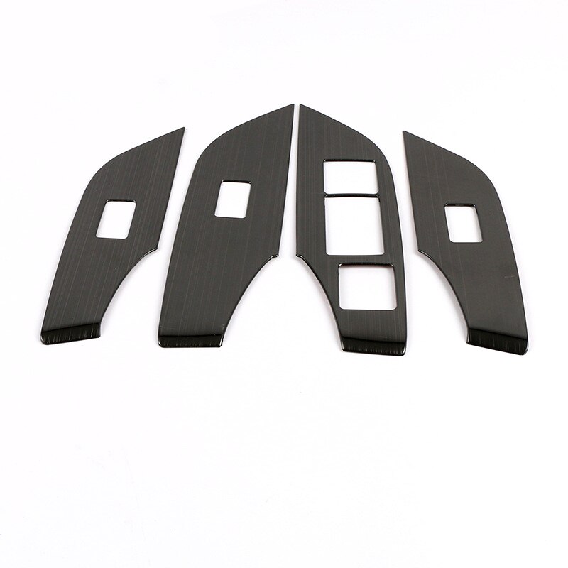 RAV 4 Accessories for Toyota RAV4 XA50 LHD Drawing Black Moulding Whole interior Stainless steel Decoration Trim: Window lifter panel