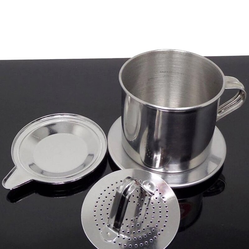 Portable stainless steel coffee drip filter coffee machine injector Vietnamese coffee cup filter coffee tool