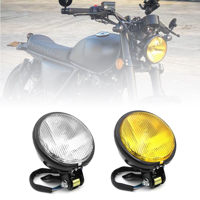 Universal 5'' Retro Motorcycle Headlight For CG125 GN125 For Harley For Honda Refit Car lights Headlamp Motorbike Accessories