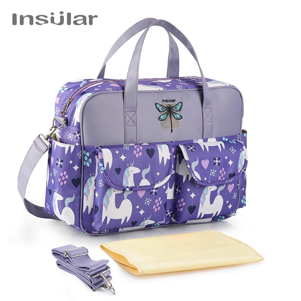 Insular Luier Wandelwagen Zak Mummie Moederschap Luiertas Damesmode Tas Waterdichte Crossbody Zakken Voor Babyverzorging: 8
