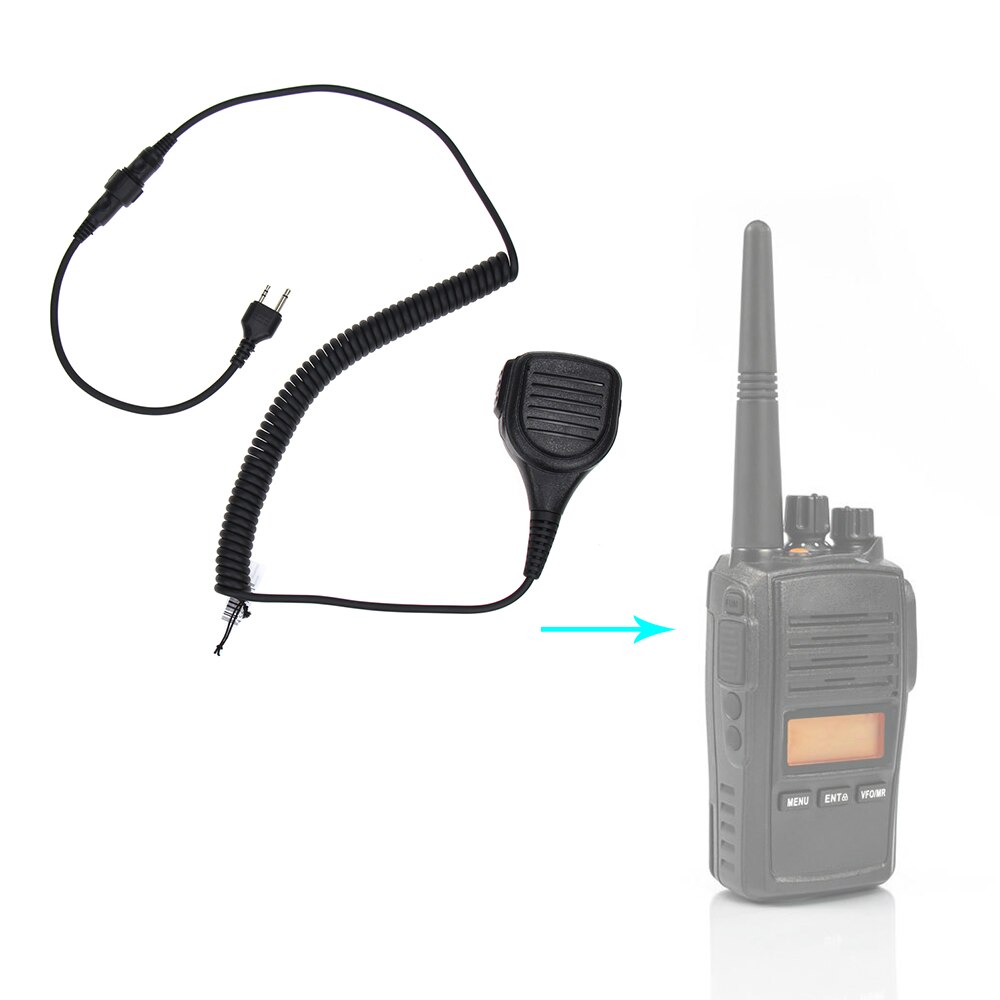 Walkie Talkie Speaker Mic Draagbare Handheld 2-pin Schouder Remote PTT Voor Midland Twee Manier Radio GXT550/650 GXT1000 GXT1000VP4