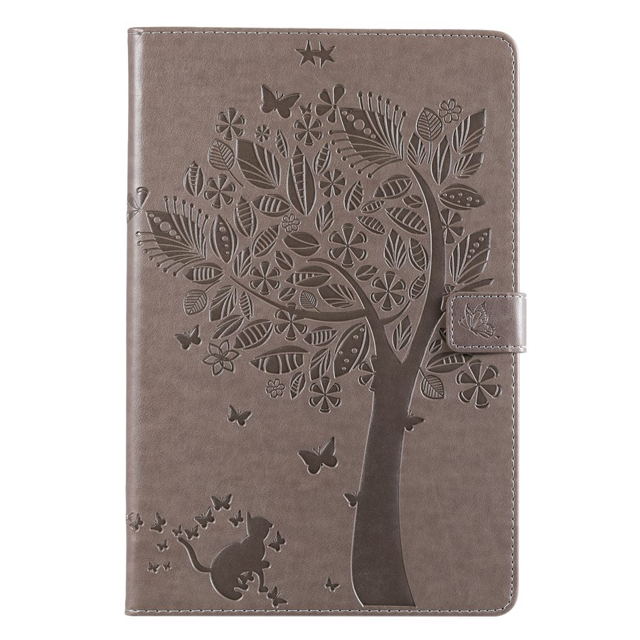 Tablet Case For Samsung galaxy Tab S5E 10.5 T720 SM-T720 T725 Cat Tree Print Cover With Card Slot Tablet case+film+pen: grey