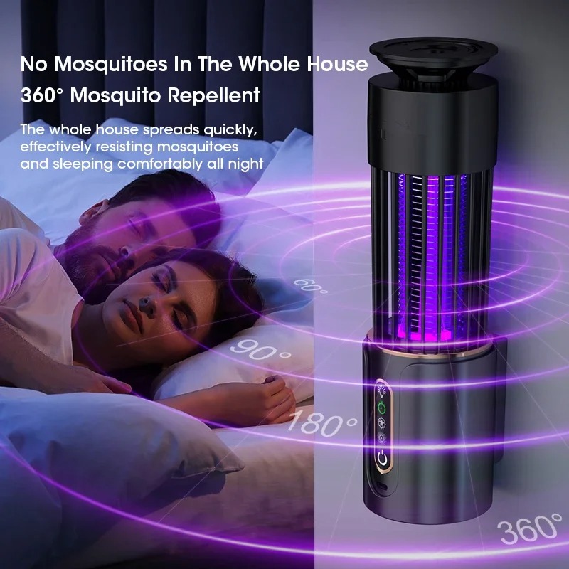 Muggen Killer Lamp Mute Anti-Muggen Lamp Oplaadbare Elektronische Muggen Killer Muggenmelk Timing Modus op drie niveaus