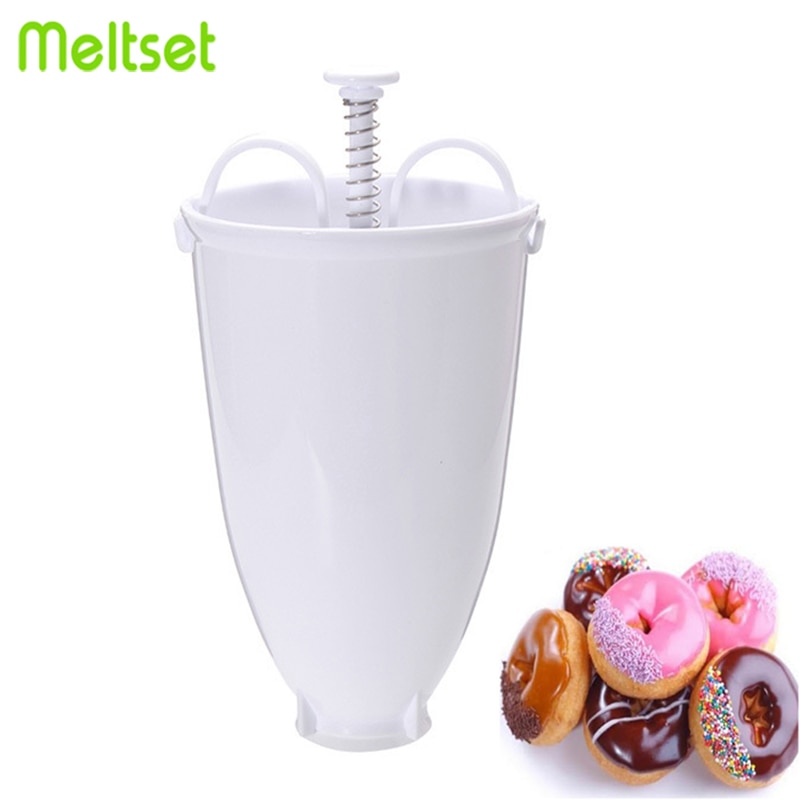 Plastic Donut Maker Quick Portable Manual Donuts Waffle Molds DIY Baking Supplies Fast Easy Dessert Doughnut Making Dispenser