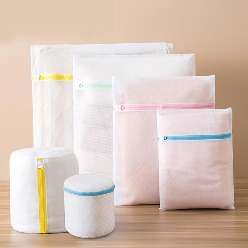 Net waszak polyester waszakken grove zak mand net waszakken voor het wassen wasbeha machines mesh  j2 y 4