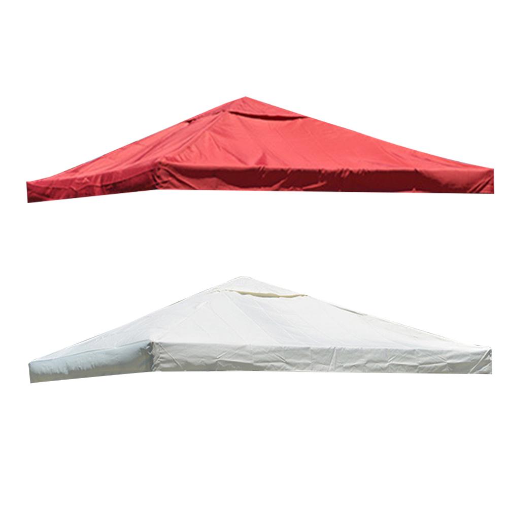 3x3m Outdoor Gazebo Cover Waterproof 300D Polyester Cloth Sun Canopy Gazebo Top Replacement Cloth Cover For Courtyard Garden