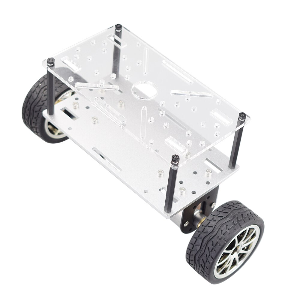 Cheaspest Dubbele Chassis Arduino 2WD Self Balancing Robot Auto Kit Met 2 Stuks Encoder Motor Voor Raspberry Pi Diy Stuurpen speelgoed Delen