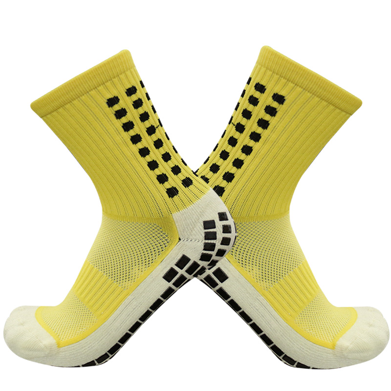 Mens Womens Heel Shield Pattern soccer Socks Sports Square Silicone Non-Slip Football Socks calcetines antideslizante futbol: Lavender
