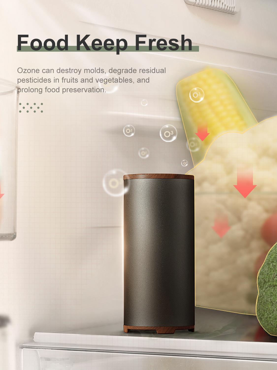 GXDiffuser Portable Ozone Generator USB Rechargeable Mini Air Purifier Odor Eliminator Bacteria Sterilizer Battery Air Freshener