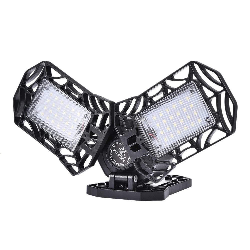 60W/6000LM /30W LED Adjustable Three Light Garage Lamp High Bay Light UFO Workshop Parking Warehouse Lamp IP65 85-265v E27/E26