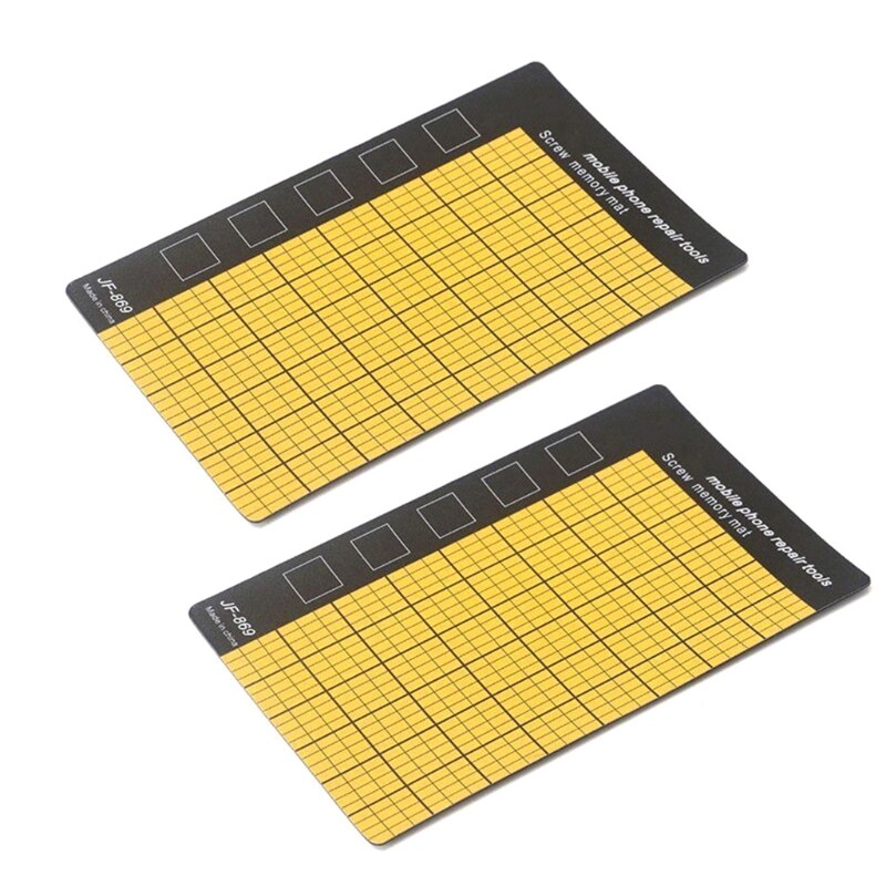 Alfombrilla de memoria magnética con tornillo, almohadilla de trabajo para herramientas de reparación de teléfonos móviles, 4 Uds.