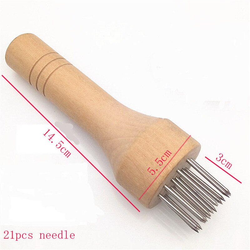 Edelstahl Fleisch Nadeln Fleisch Hammer Pounders Holzgriff Beruf Fleischklopfer Für Rindfleisch Ausschreibungs Steak Küche Werkzeuge