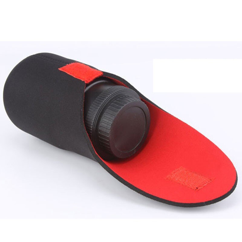 Bags SLR camera lens barrel thick neoprene bag red and black lens barrels Case size S M L XL XXL