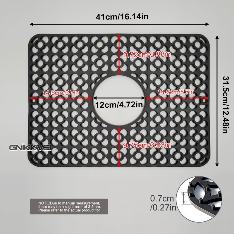 Alfombrilla de silicona para fregadero, protectores de fregadero para la parte inferior del fregadero de cocina, accesorio para fregadero de cocina, alfombrillas para secar platos resistentes al calor, alfombrilla para fregadero: Naranja