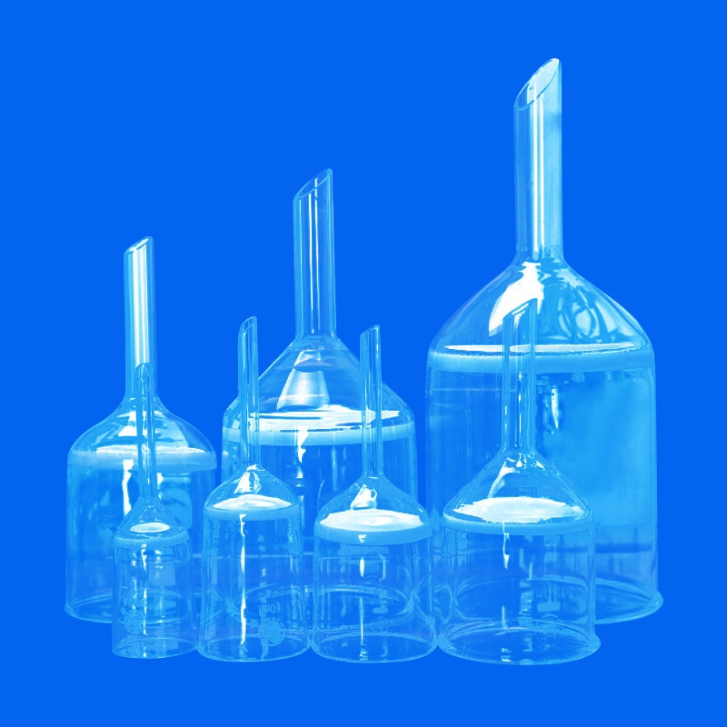 35/60/100/130/250/500/1000ml arena Core embudo para cristalería de laboratorio químico bacterias de filtración de arena core embudo