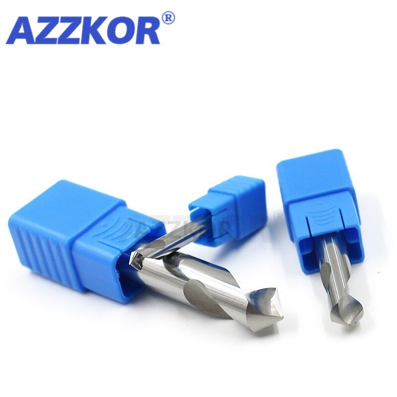 Milling Cutter Alloy Coating Tungsten Steel Tool By Aluminum Cnc Maching 1 Blade Spot Drills Top Chamfered Milling Cutter