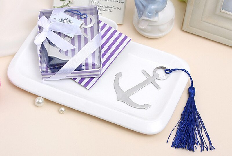 Party Souvenir navigation Theme Book Lovers Collection Anchor Bookmark Wedding Return for Guest