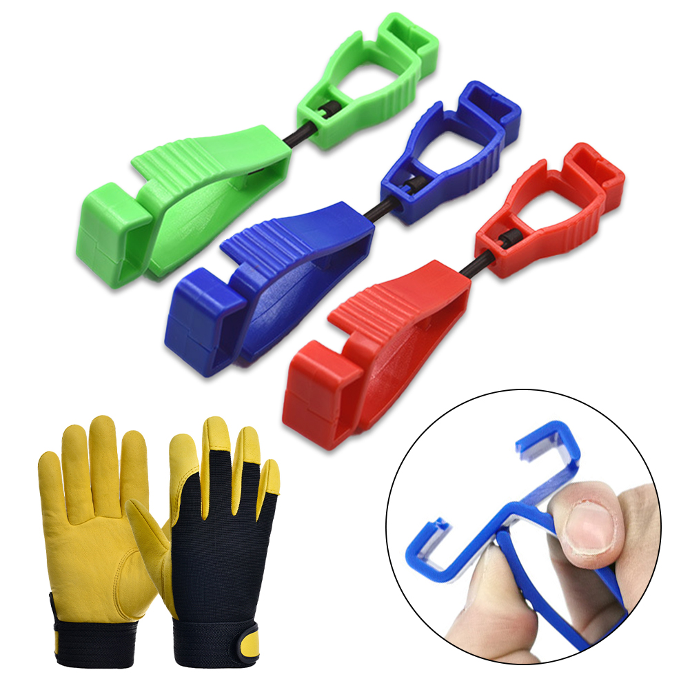 Glove Clip Hanger Safety Glove Holder Plastic Working Gloves Clips Work Clamp Safety Work Gloves Guard Multifunctional Tool