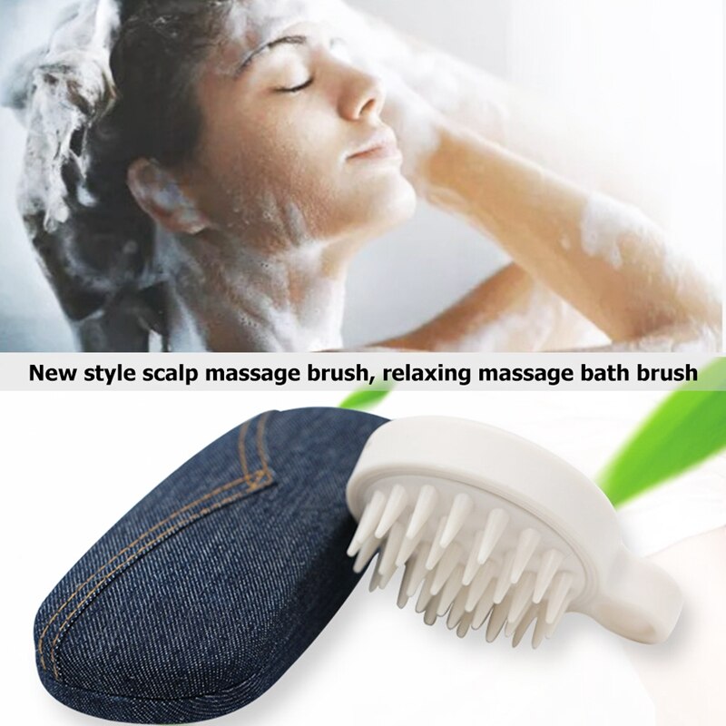 Scalp Massager Shampoo Brush, Wet and Dry Manual Scalp Massage Brush, Can Exfoliate and Remove Dandruff
