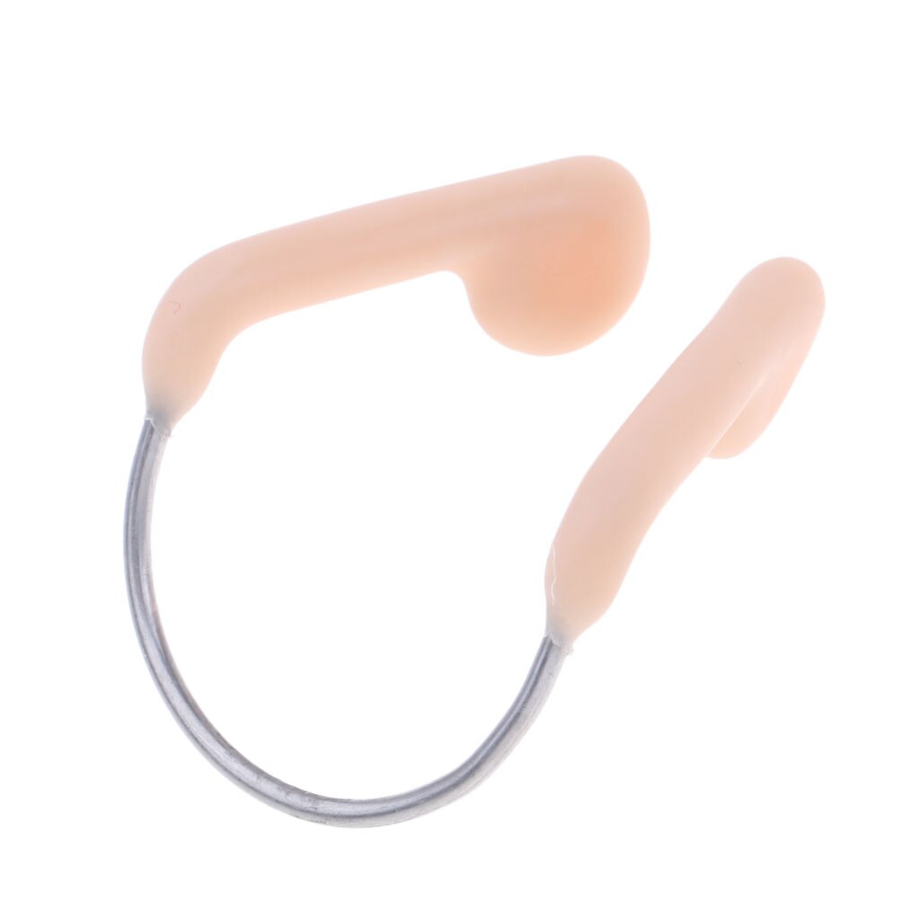 Pince-nez en Gel de silice, accessoires de plongée avec étui Transparent/cadre Mental pour adultes/hommes/femmes, chair