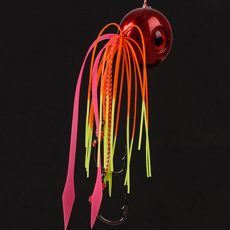 YBDean 60g-200g Inchiku DeepSea Metal plantilla de hundimiento rápido faldas de goma agua salada mar-bream señuelo de pesca Tai Kabura Jig Slider
