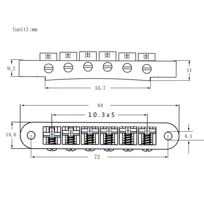 Gold Tune-O-Matic Electric Roller Saddle Bridge Lp Electric Guitar Bridge From Korea