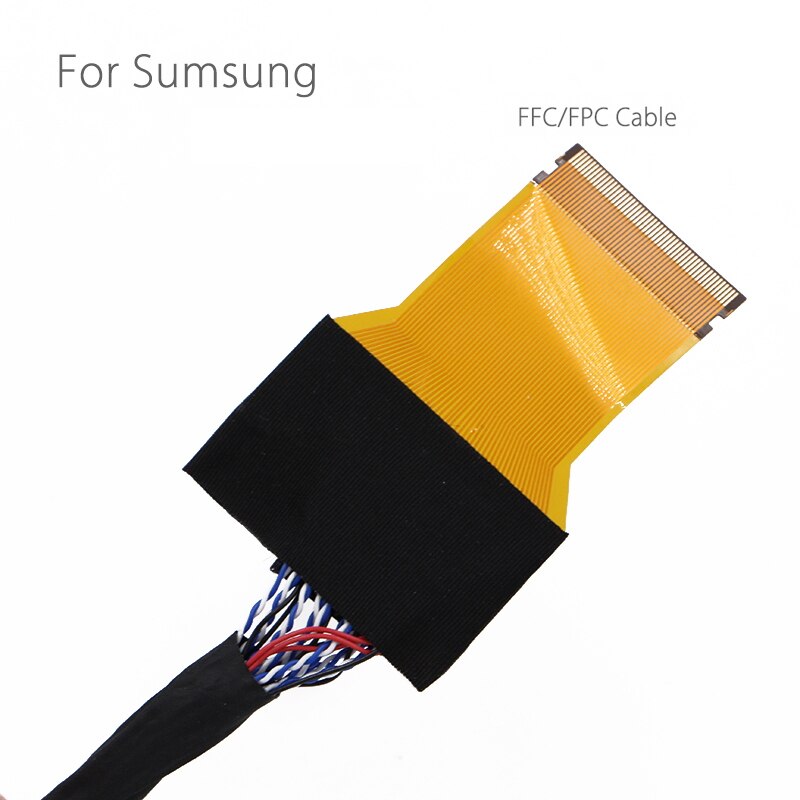 FFC LVDS Cable 2 ch 8-bit 51 pins 51pin dual 8 cable flexible flat cable For LED panel V400HJ6-PE1 550mm Universal LCD Controlle: For SM