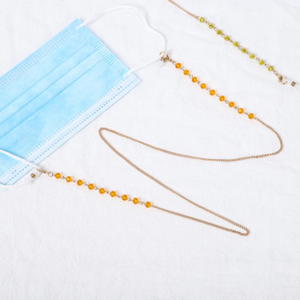 Nowe kryształbyć winnym kolorowe zroszony okulary łańcuchy dla kobiet maska smycz antypoślizgowe czytanie okulary pasek robić okularów przeciwsłonecznych przewód