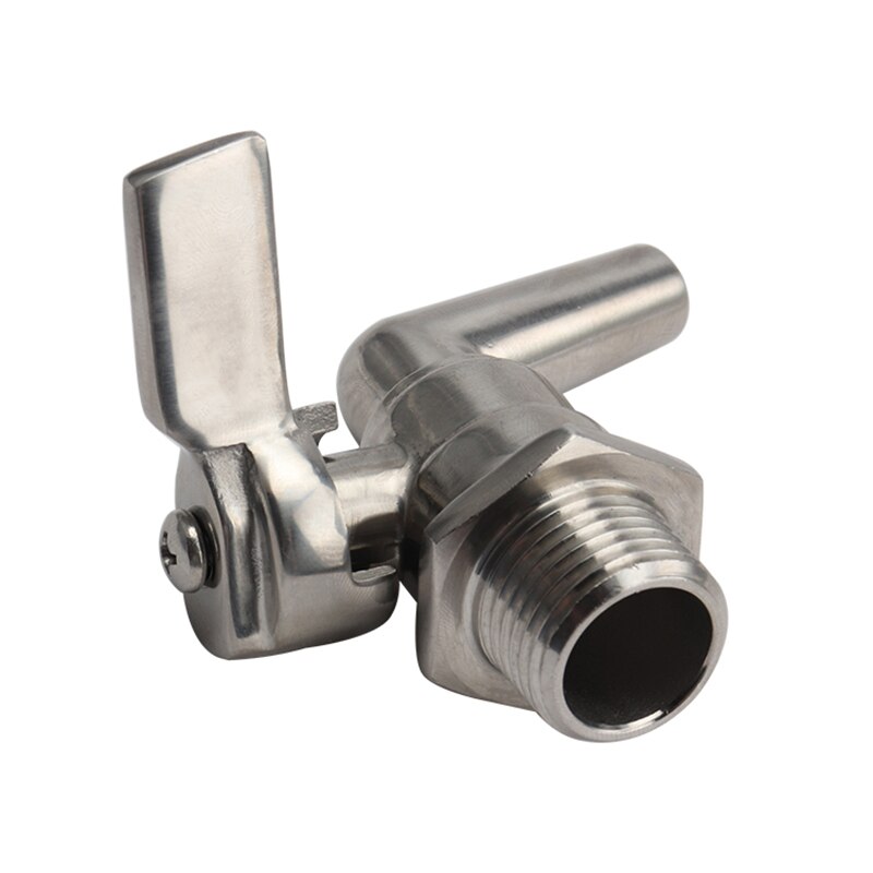 1/2 Inch Stainless Steel Faucet Tap For Draft Beer Wine Barrel Beverage Kitchen Dispenser Water Connector Home Brew Fermenter