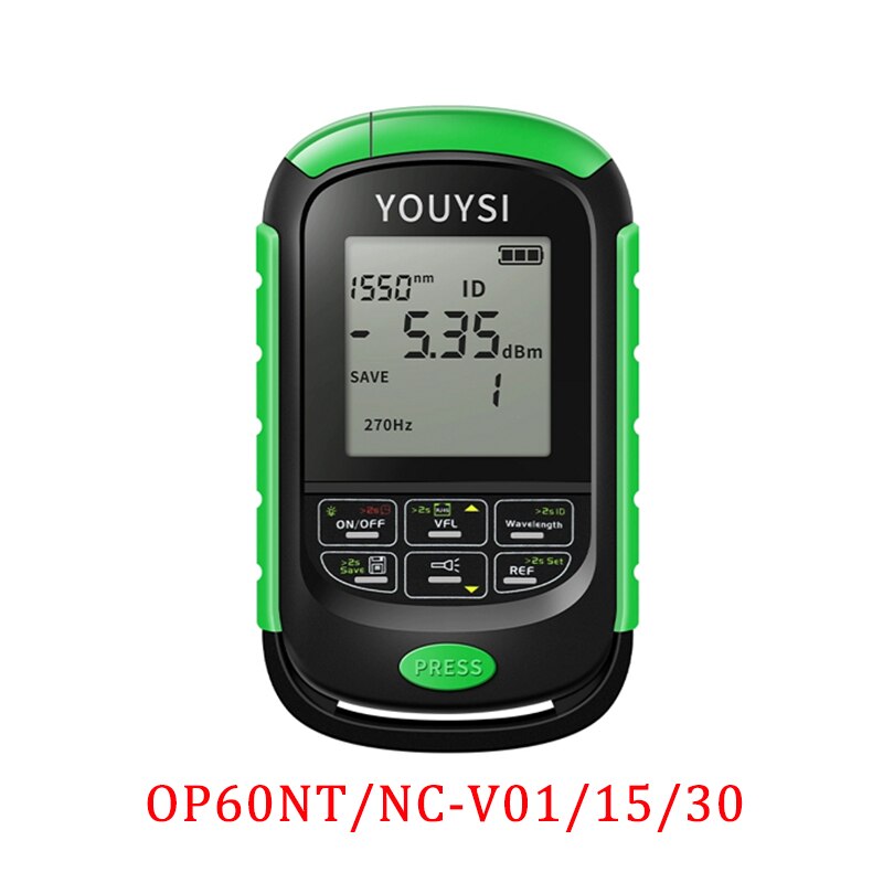 4in1 Optical Power Meter Visual Fault Locator Network Cable Test OPM Optical Fiber Tester 5km 15km 30km 30MW VFL LED