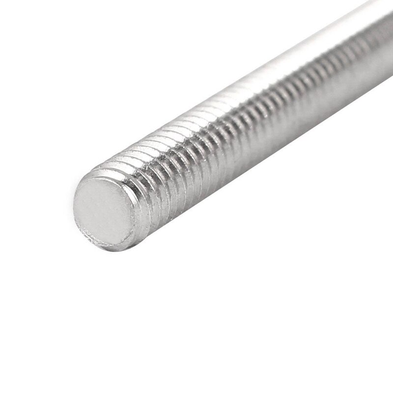 M6 x 180mm 304 Stainless Steel Fully Threaded Rod Bar Studs Fasteners 10 Pcs