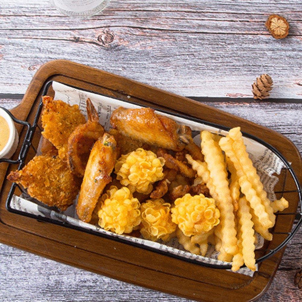 Cubo para alimentos y patatas fritas, platos especiales, 1 Uds.