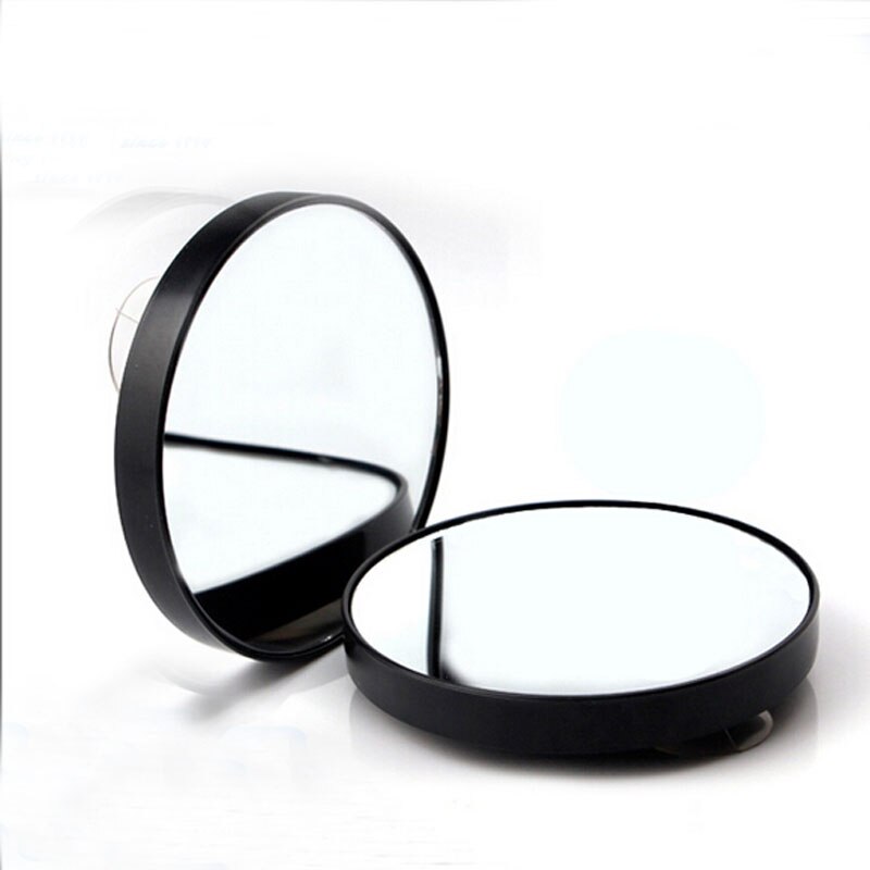 Vergroting Zwart 10X Make-Up Spiegel Vergrootglas Spiegel Met Twee Zuignappen Makeup Tools Ronde Spiegel Grote Spiegel Tien Keer