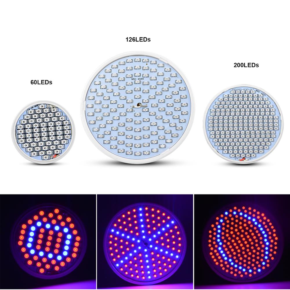 LED Growing Lamp Plant Bulb Full Spectrum LED Light Grow Clip Holder For Greenhouse Vegetable Flowers Indoor Ampoule