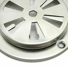 Air Louver Vent BBQ Grill Smoker Exhaust Kitchen Vent Stove Stainless Steel Air Vent Damper Round Home Vents Replacement Par