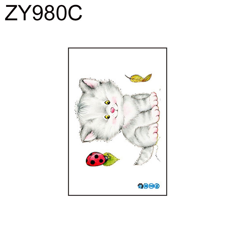 Zdejmowany piękny z motywem kota toaleta wc pokrywka naklejka wodoodporna toaleta dziecko naklejka dekoracje ozdoba domu: ZY980C